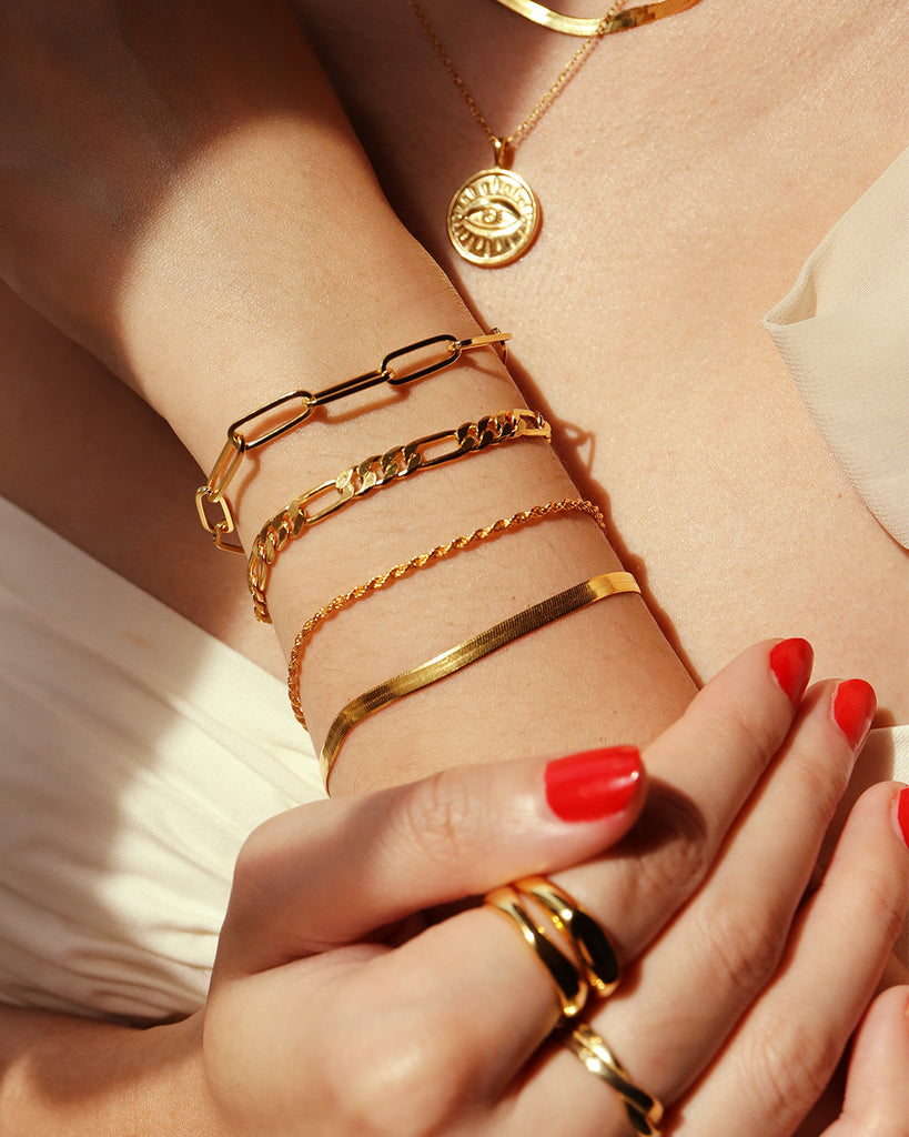 Figaro Gold Bracelet