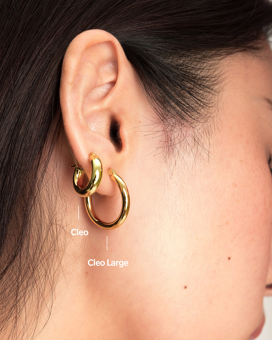 Cleo Large Gold Hoops