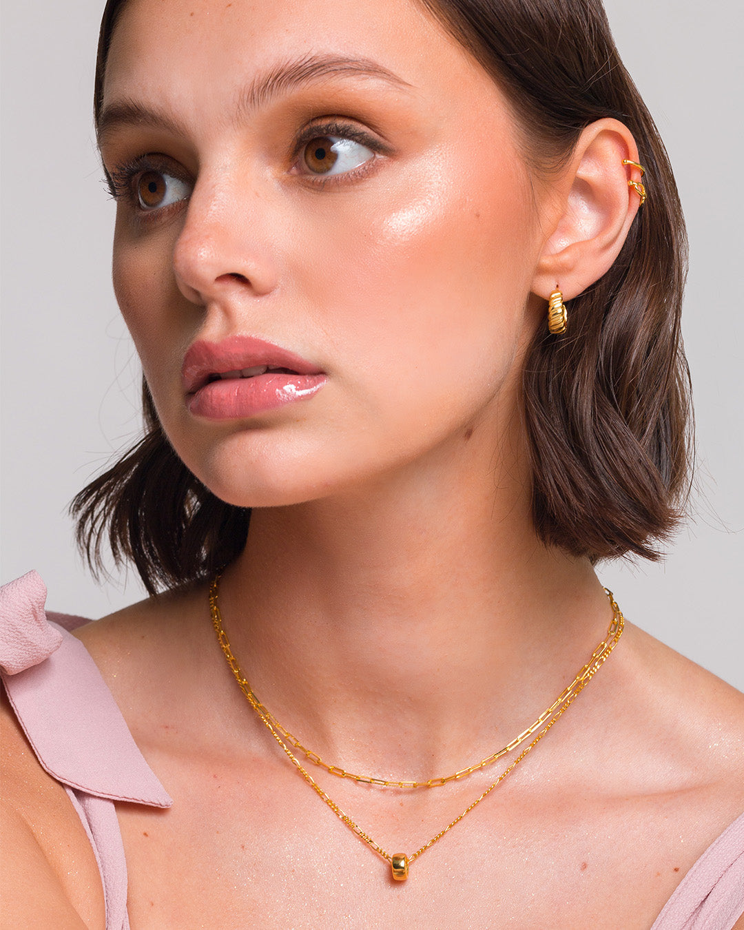 Croissant Gold Hoops